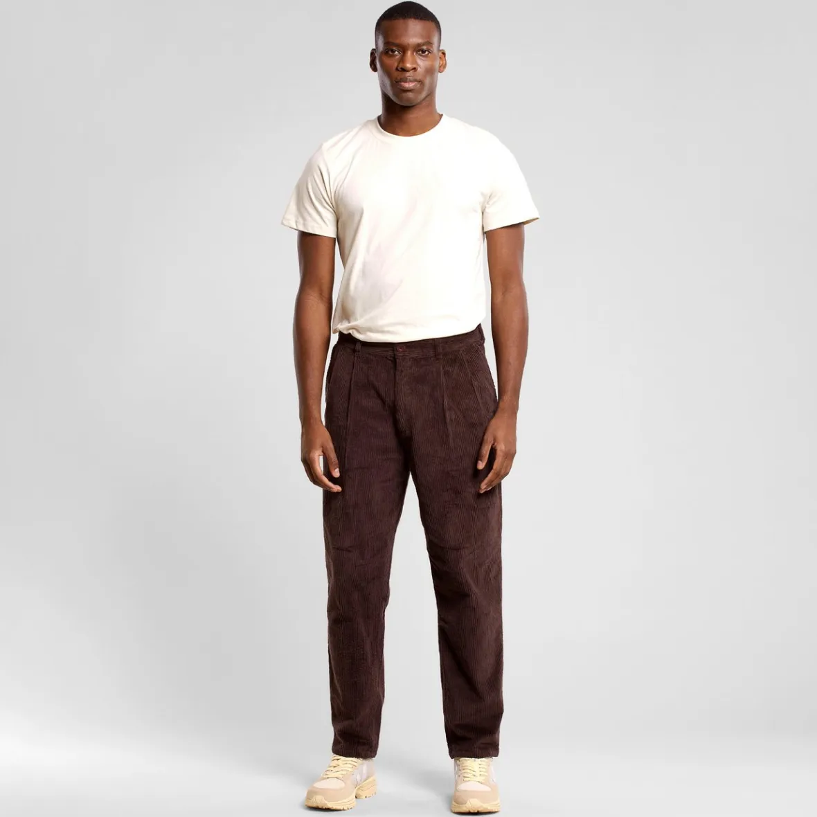 Discount Pants Sollentuna Corduroy Coffee Brown Outlet