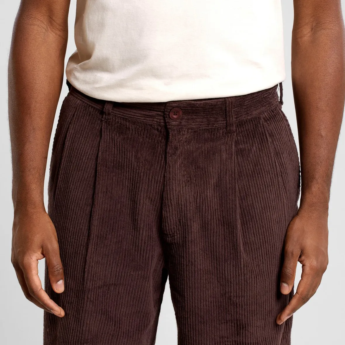 Discount Pants Sollentuna Corduroy Coffee Brown Outlet