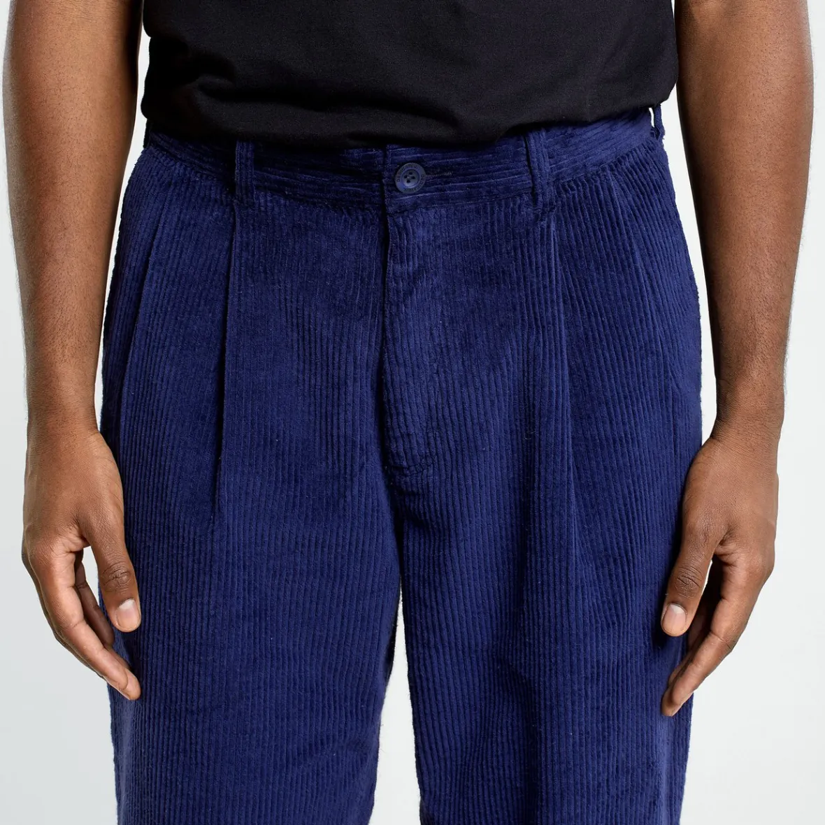 Cheap Pants Sollentuna Corduroy Navy Pants