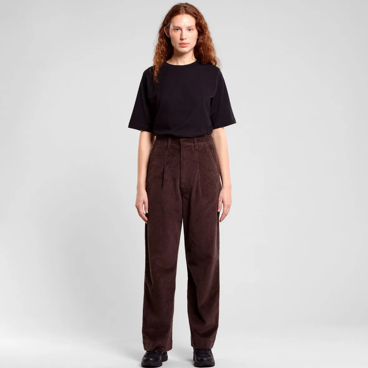 Sale Pants Uddevalla Corduroy Coffee Brown Women Pants