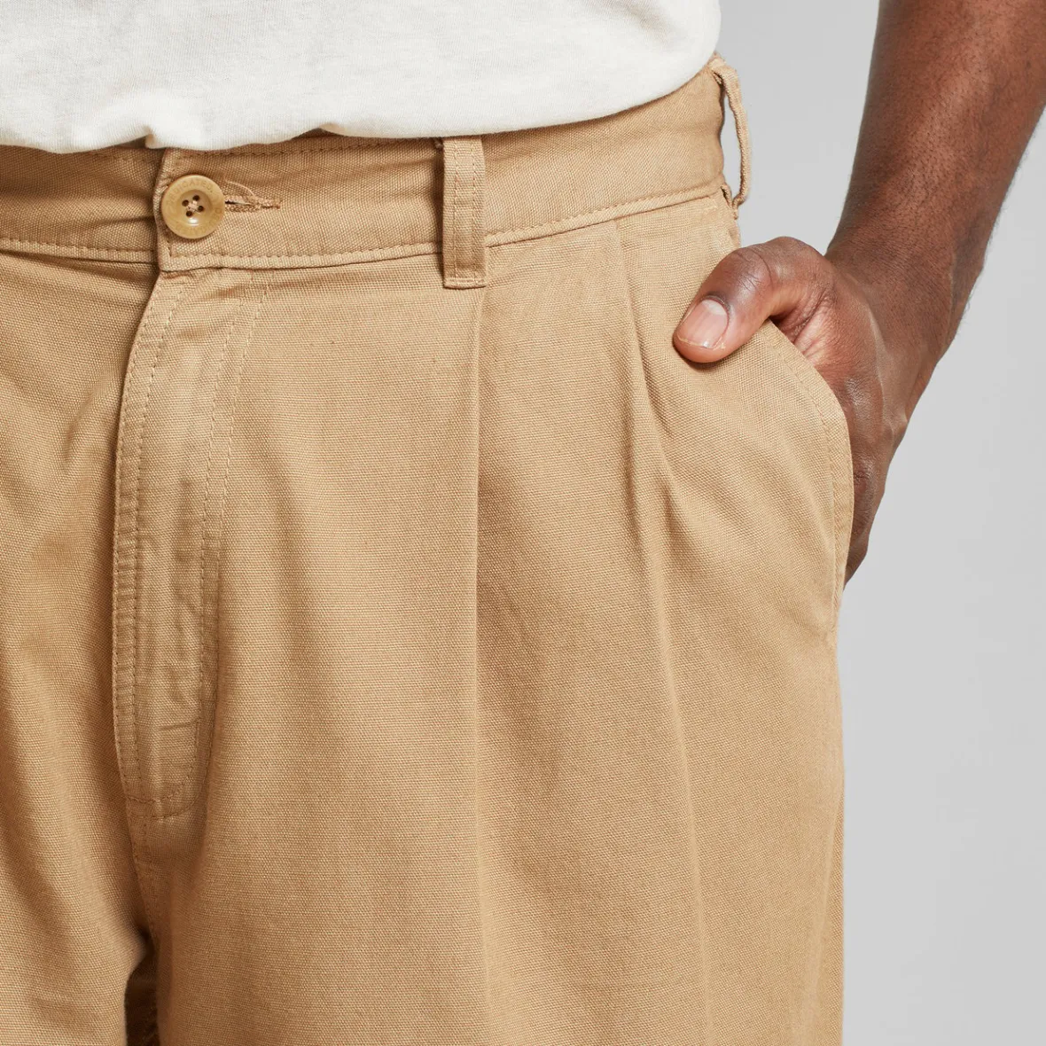 Online Pants Vallen Canvas Kelp Beige Pants