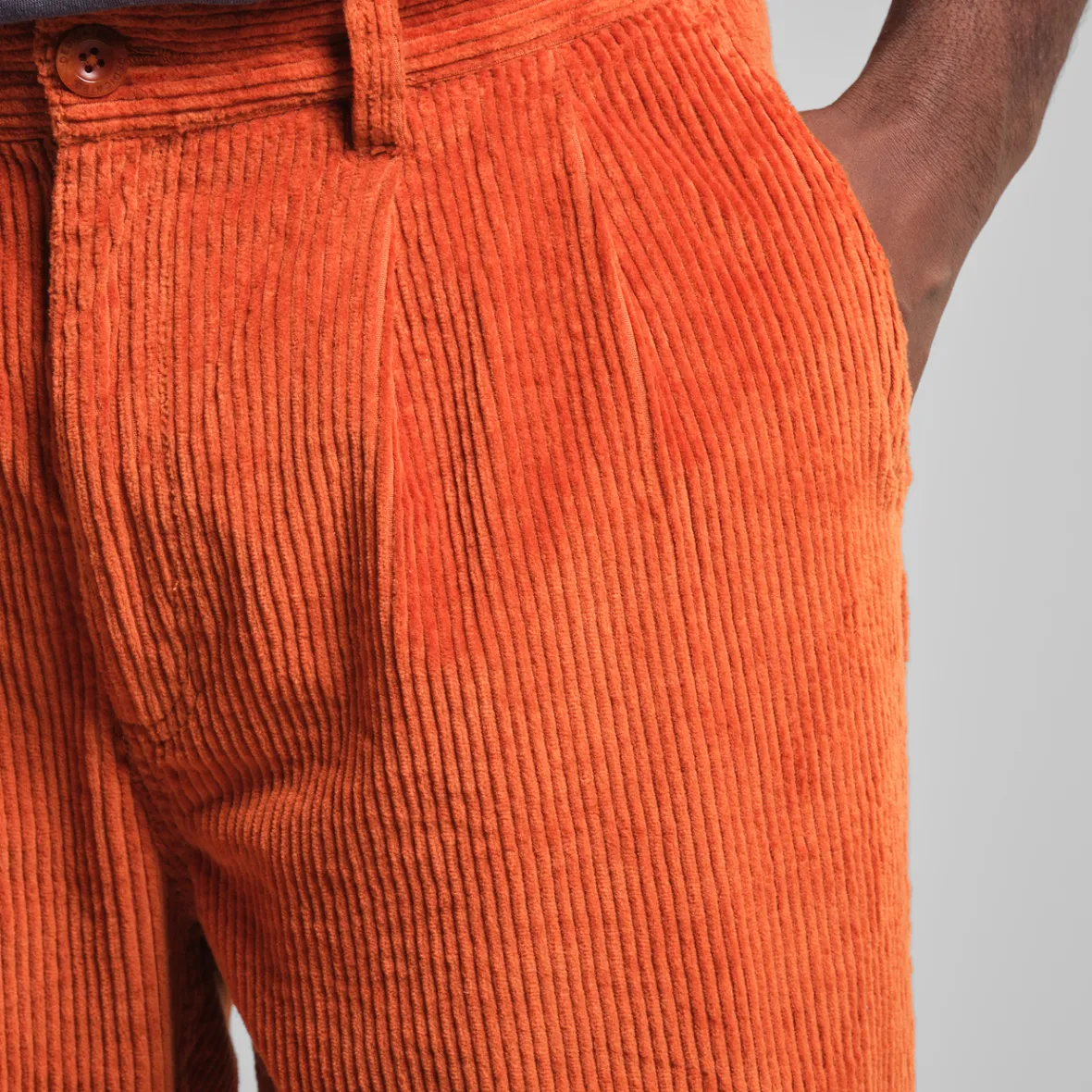 Best Sale Pants Vallen Corduroy Cinnamon Orange Pants