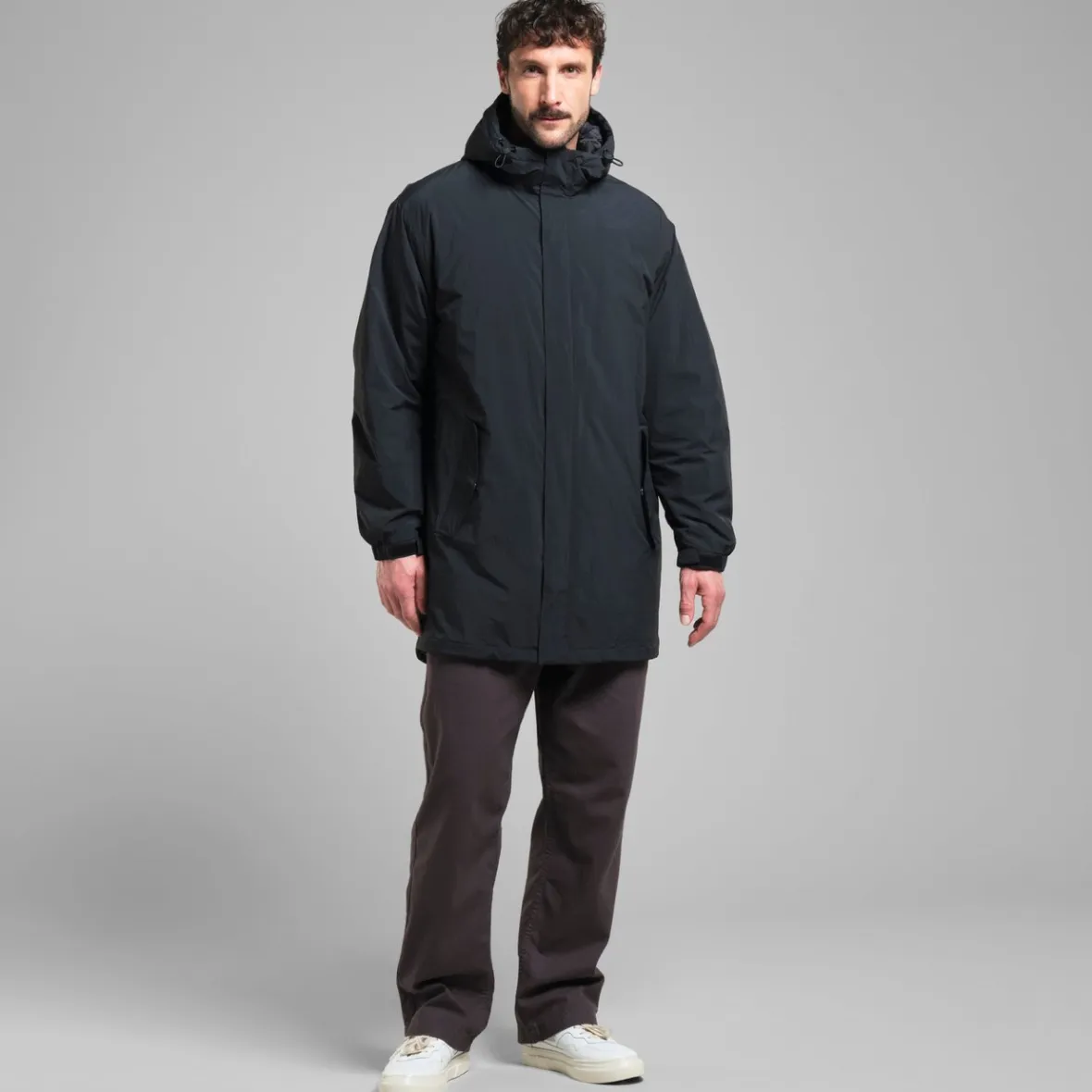 Outlet Parka Jacket Luvos Black Jackets