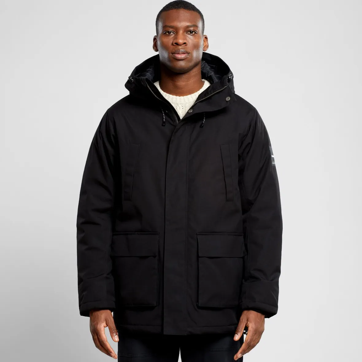 Cheap Parka Jacket Stavanger Black Jackets