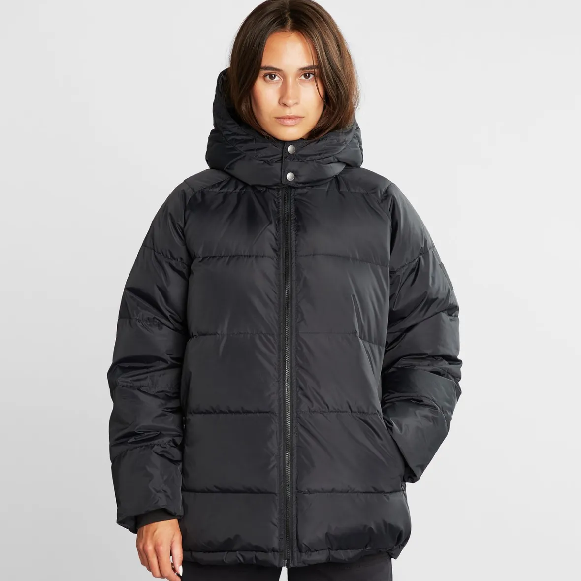 Outlet Puffer Jacket Boden Black Women Outlet