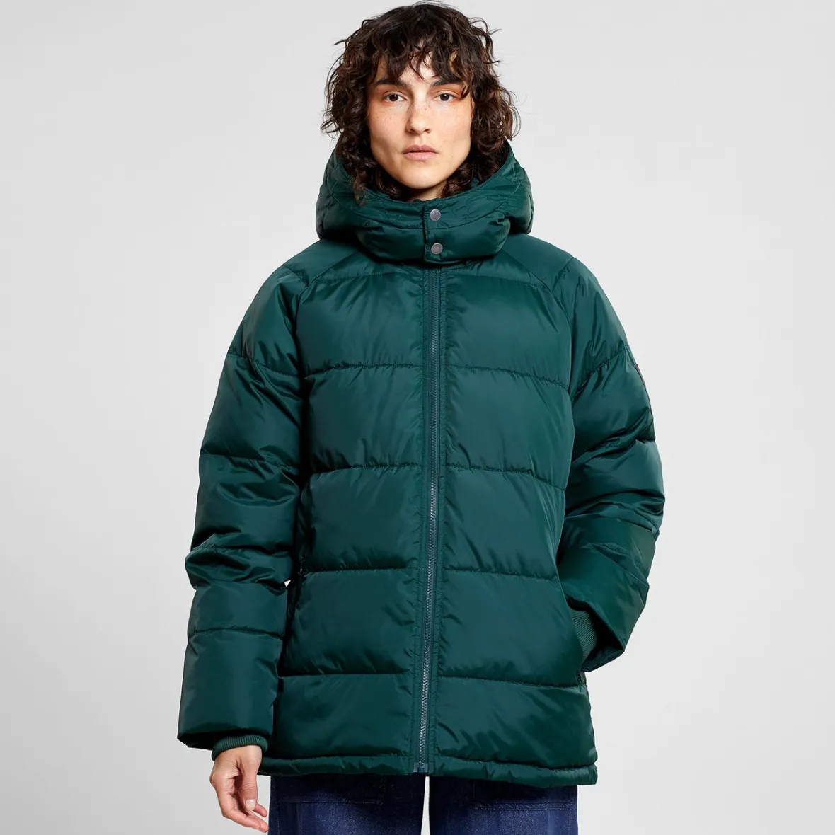 Cheap Puffer Jacket Boden Dark Green Women Outlet