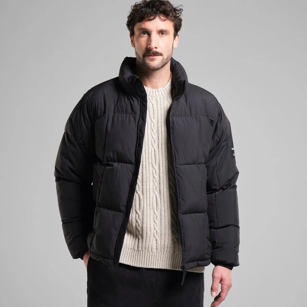 Shop Puffer Sorsele Square Quilt Black Jackets | Jackets