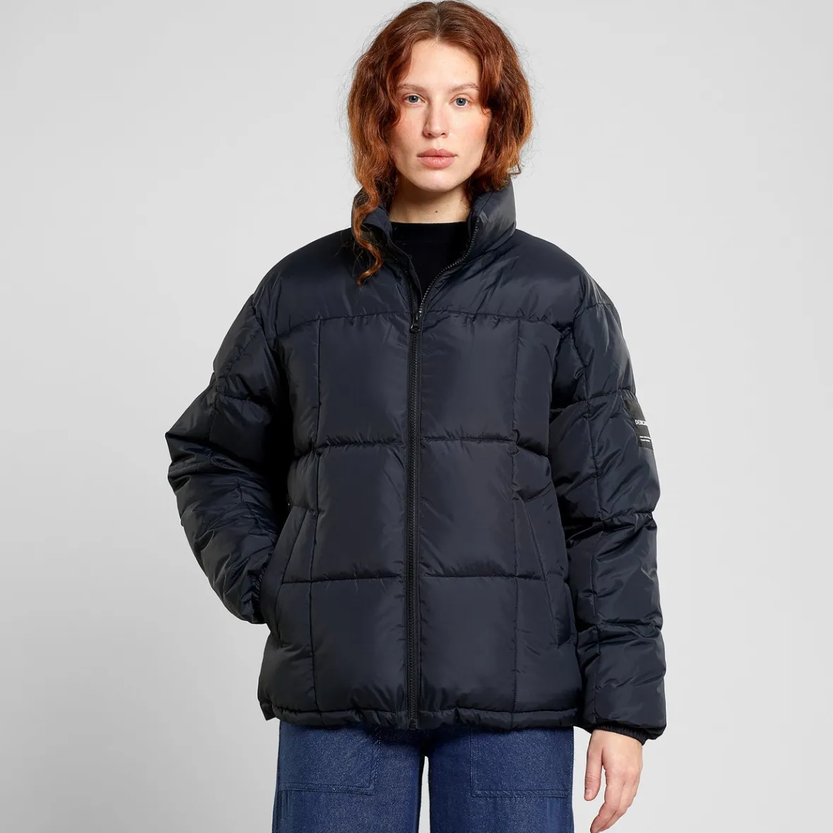 Hot Puffer Sorsele Square Quilt Black Women Jackets | Jackets