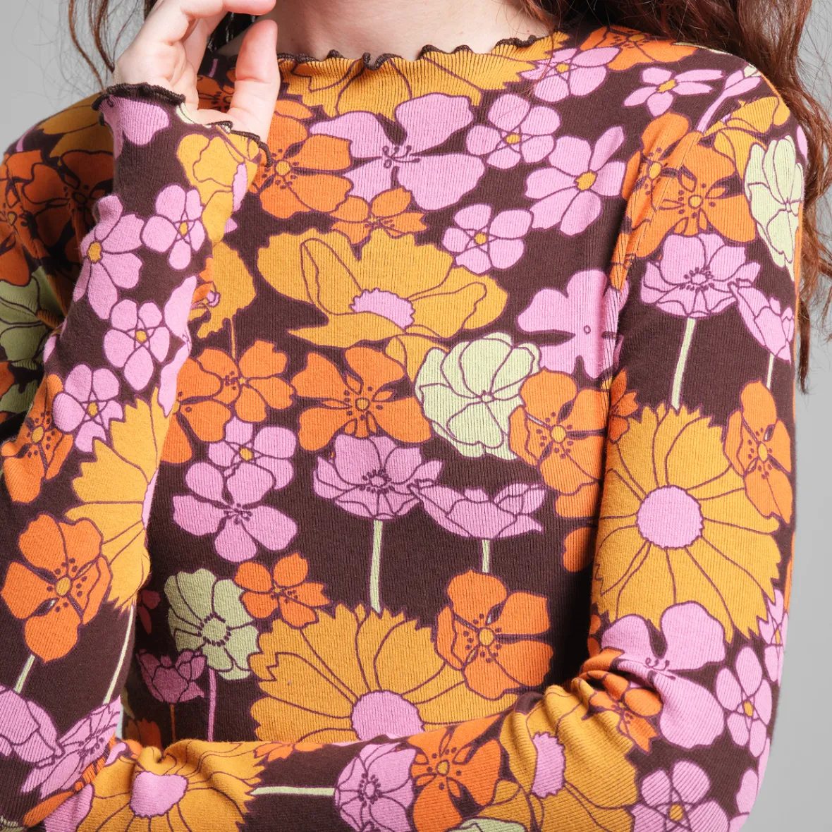 Best Sale Rib Dress Lofta Flower Power Multi Color Women Dresses