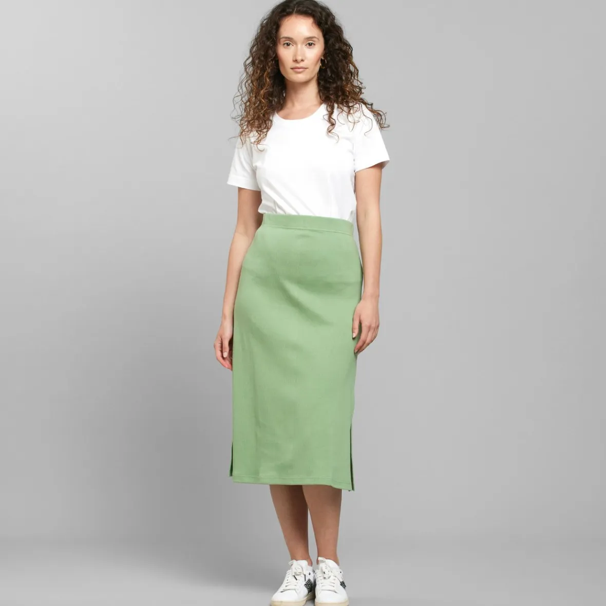 Shop Rib Skirt Kvarnvik Sea Green Women Outlet