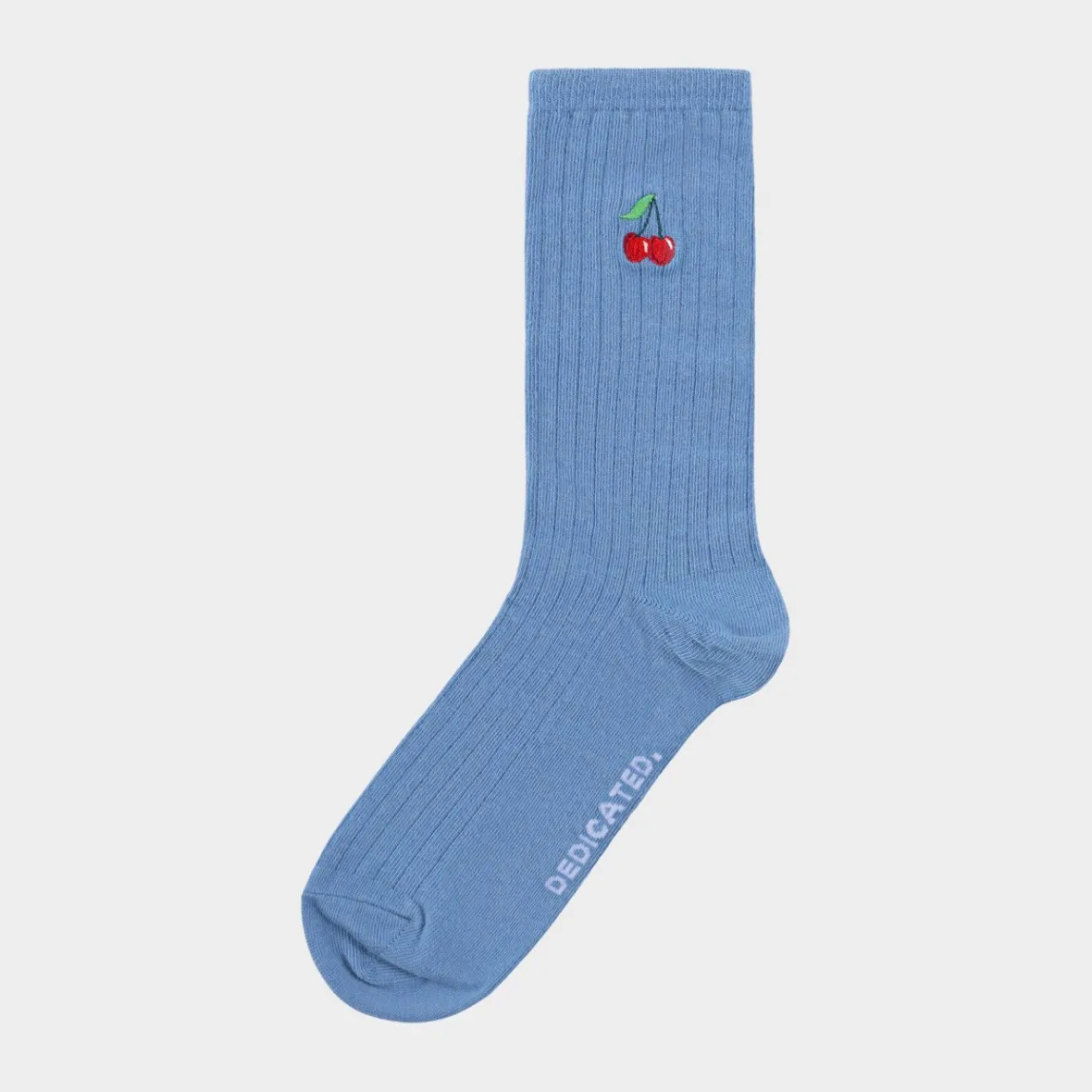 Shop Rib Socks Knivsta Cherries Forever Blue Women Socks | Socks