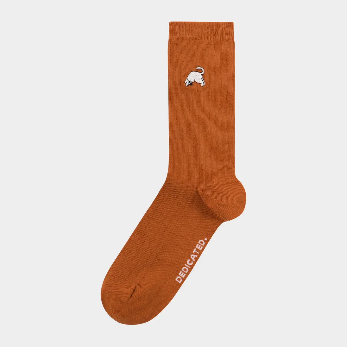 Hot Rib Socks Knivsta Dog Pose Cinnamon Orange Women Socks | Socks