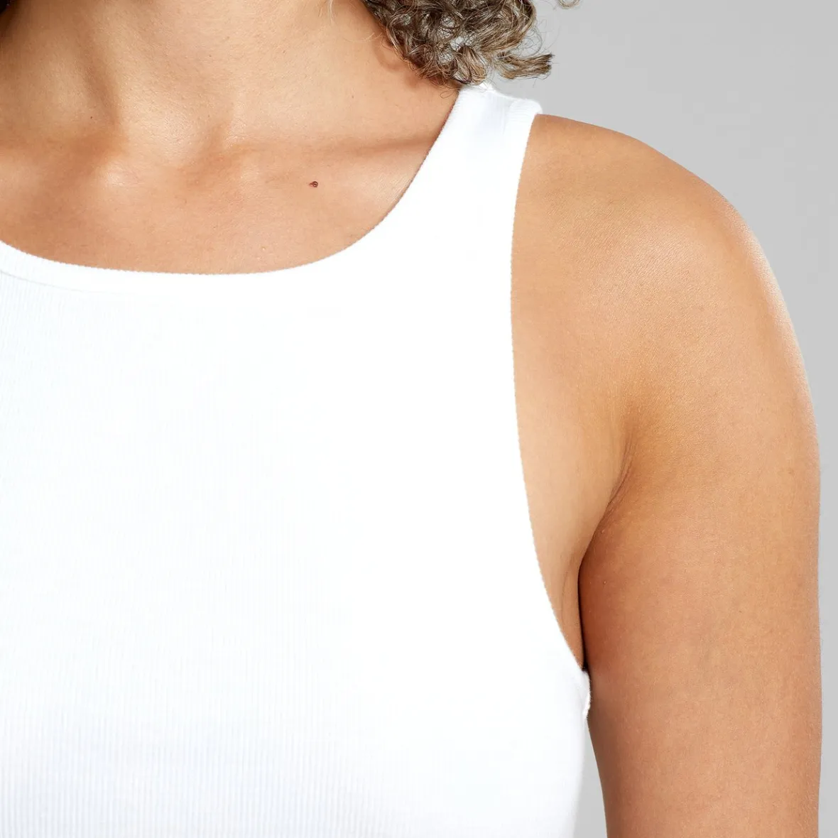 Store Rib Top Valdermarsvik White Women Basics | Tops