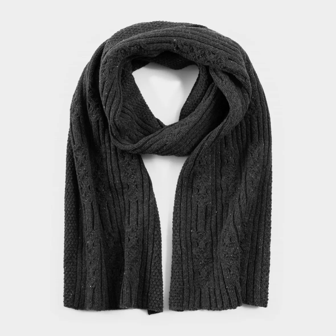 Best Scarf Backen Dark Grey Melange Women Outlet