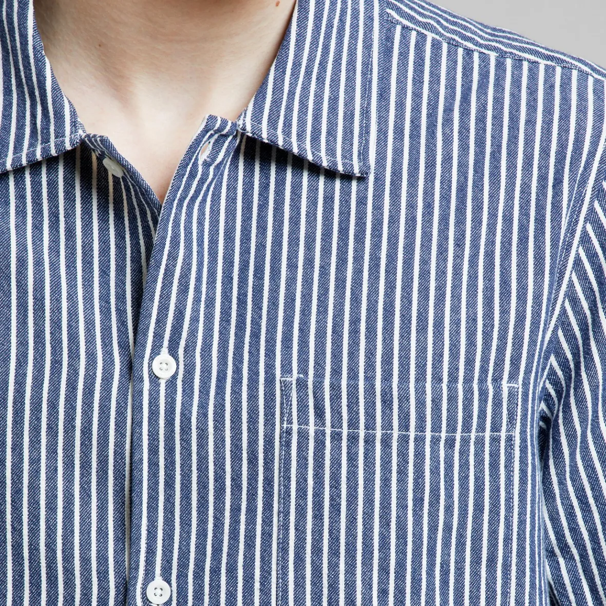 Best Shirt Brantevik Work Stripe Blue Shirts