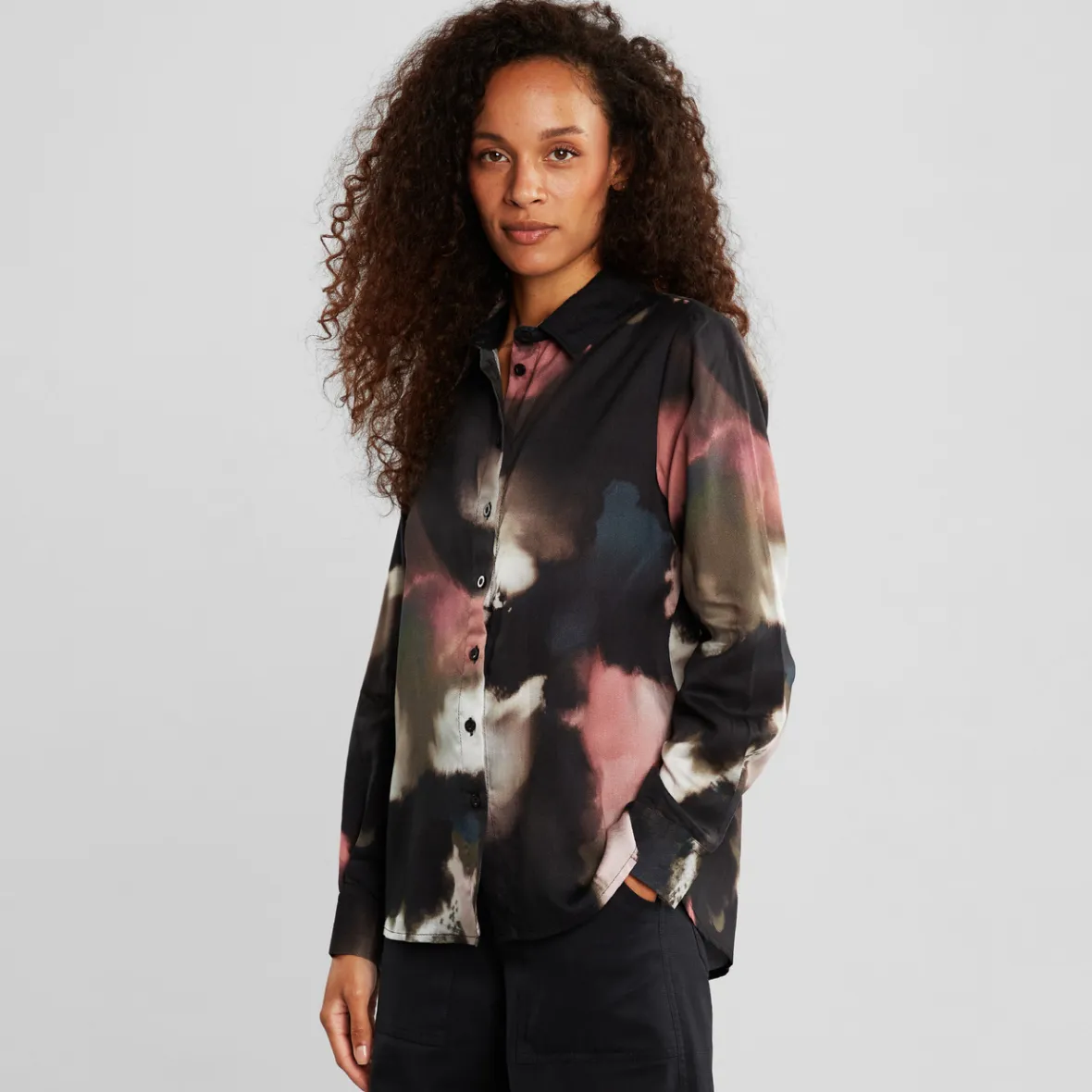 Fashion Shirt Dorothea Brush Strokes Multi Color Women Outlet