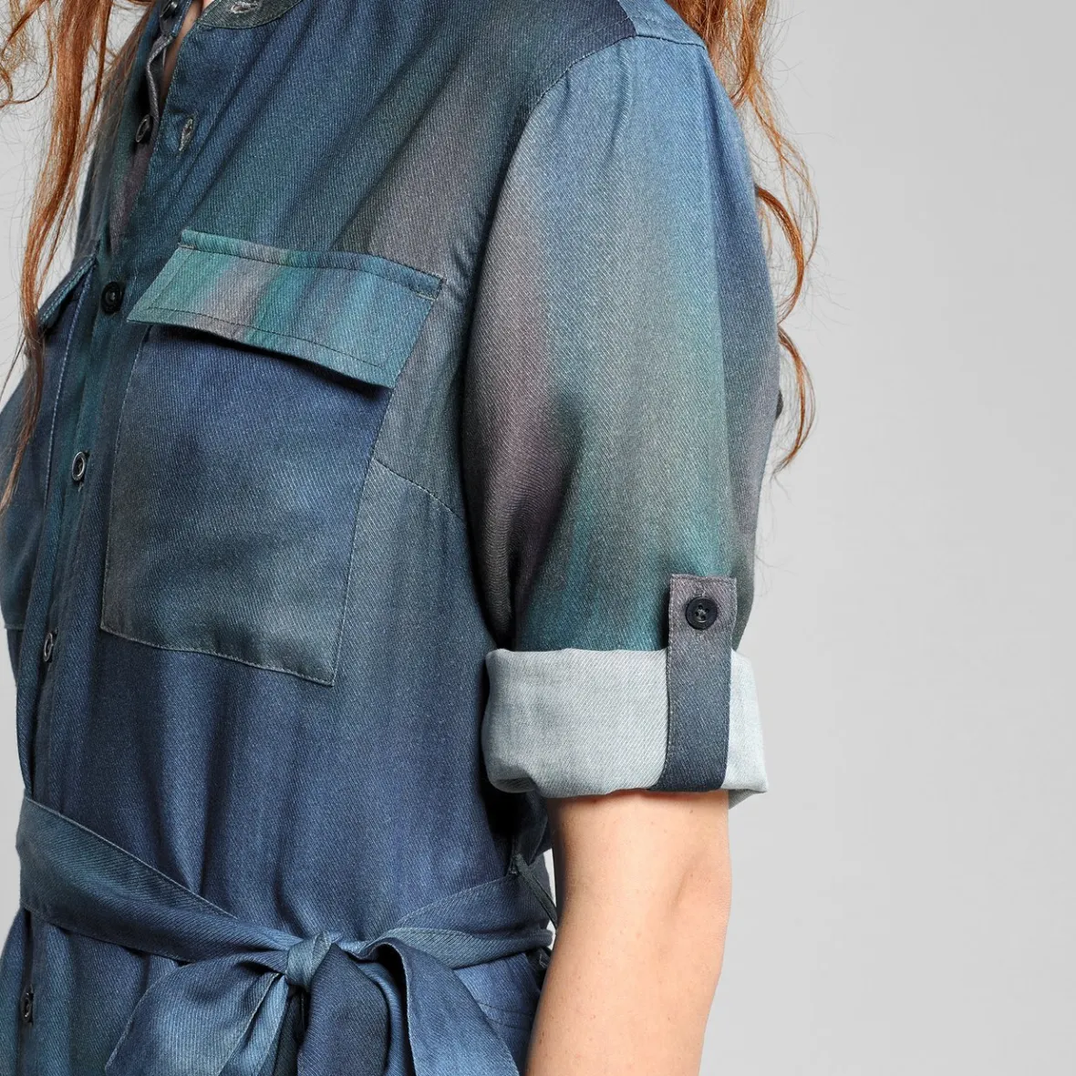 Cheap Shirt Dress Falsterbo Abstract Light Multi Color Women Dresses