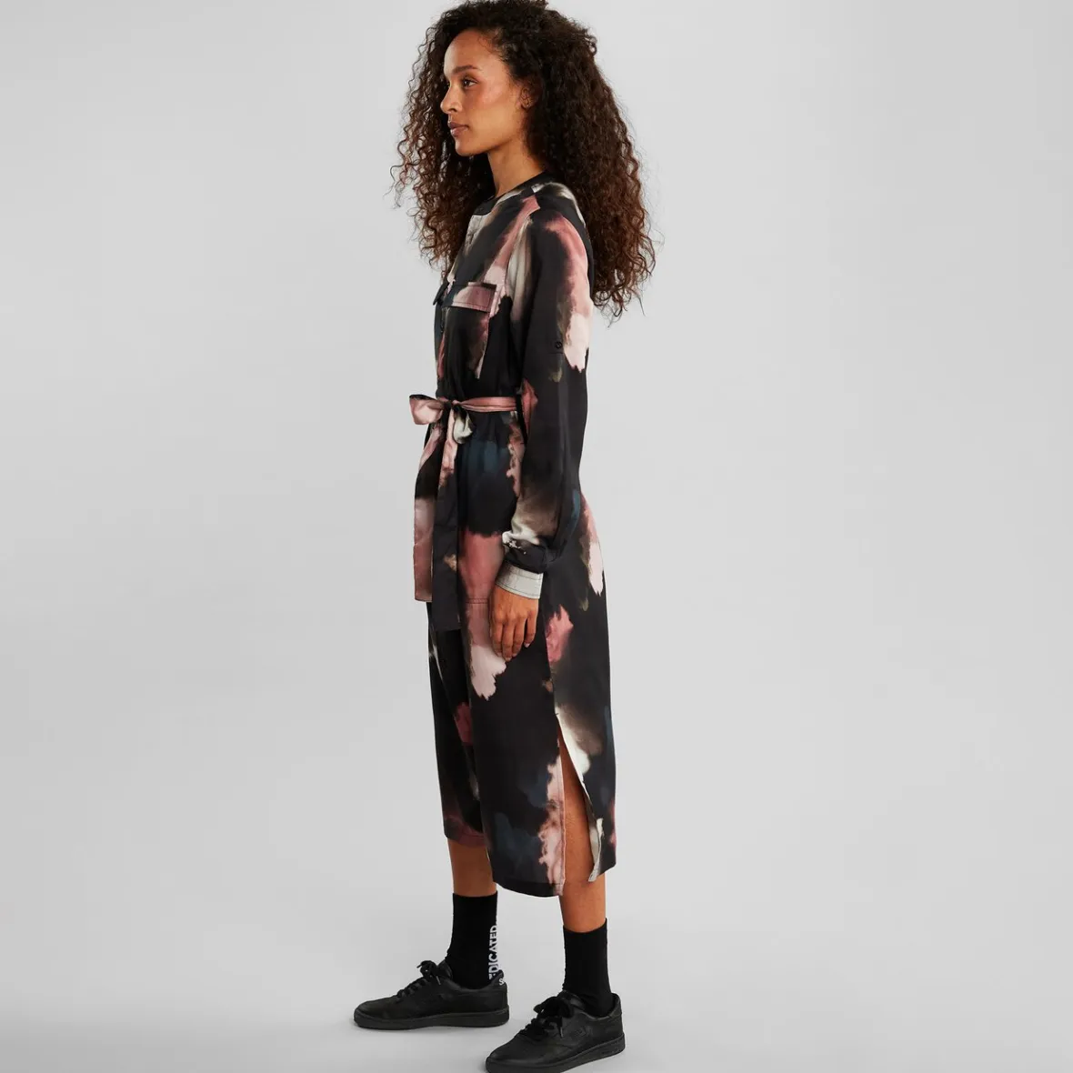 Best Sale Shirt Dress Falsterbo Brush Strokes Multi Color Women Dresses