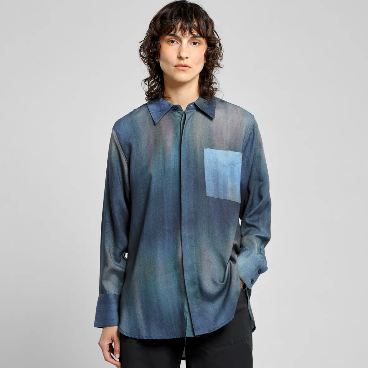 Cheap Shirt Kosta Abstract Light Multi Color Women Shirts & Blouses