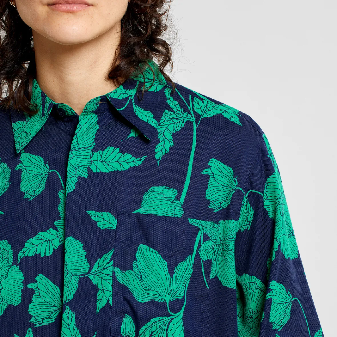 Flash Sale Shirt Kosta Duotone Floral Green Women Outlet