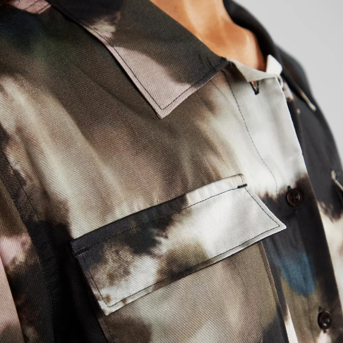 Flash Sale Shirt Lima Brush Strokes Multi Color Women Outlet