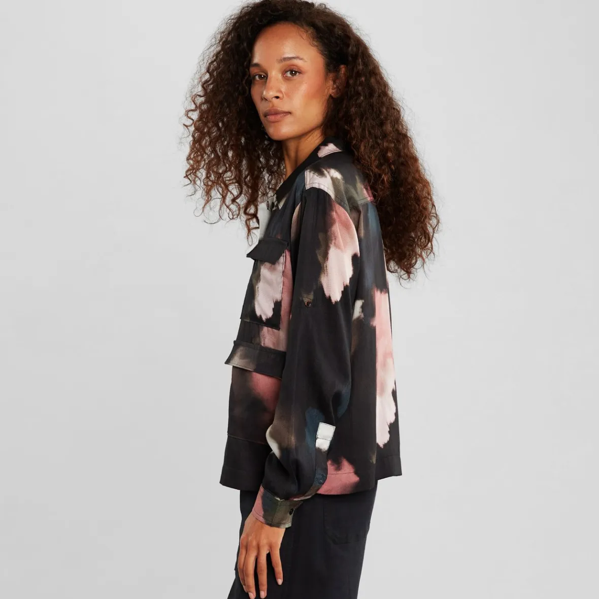 Flash Sale Shirt Lima Brush Strokes Multi Color Women Outlet