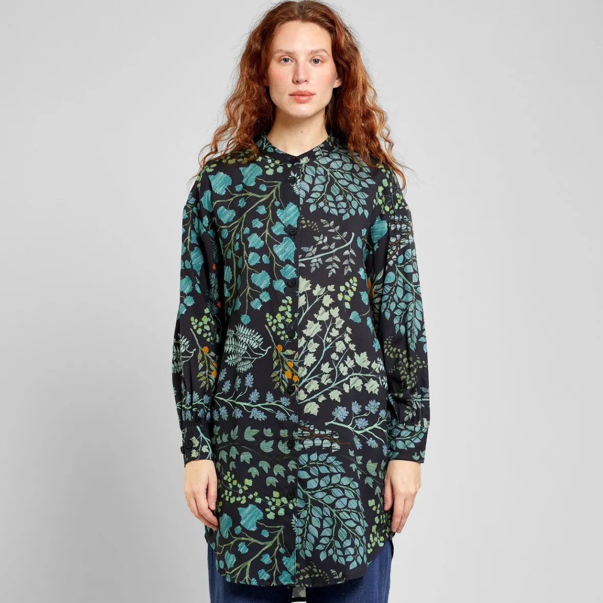 Outlet Shirt Ljunga Botanical Quilt Black Women Outlet