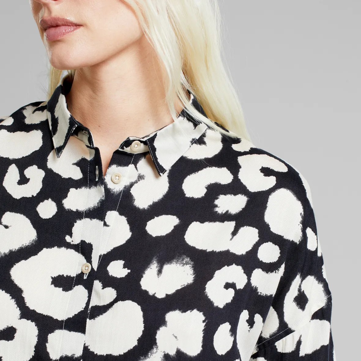 Store Shirt Nibe Painted Leopard Black Women Outlet