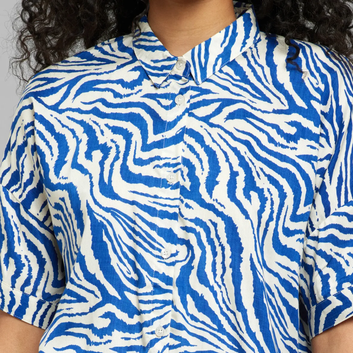 Best Shirt Nibe Zebra Blue Women Outlet