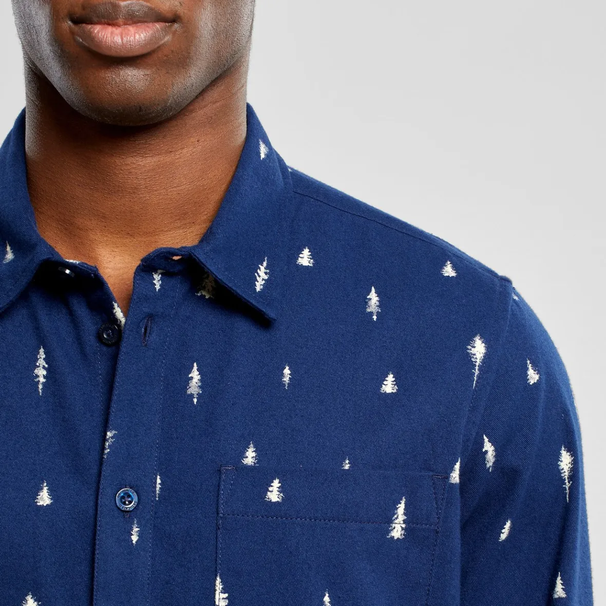 New Shirt Rute Ditsy Trees Navy Shirts