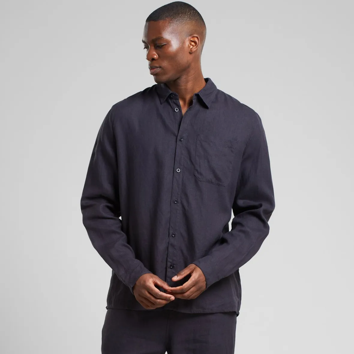 Discount Shirt Rute Linen Phantom Black Shirts