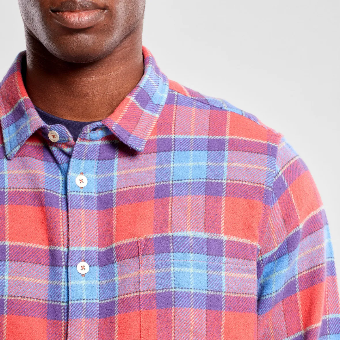 Online Shirt Rute Multi Check Mineral Red Shirts