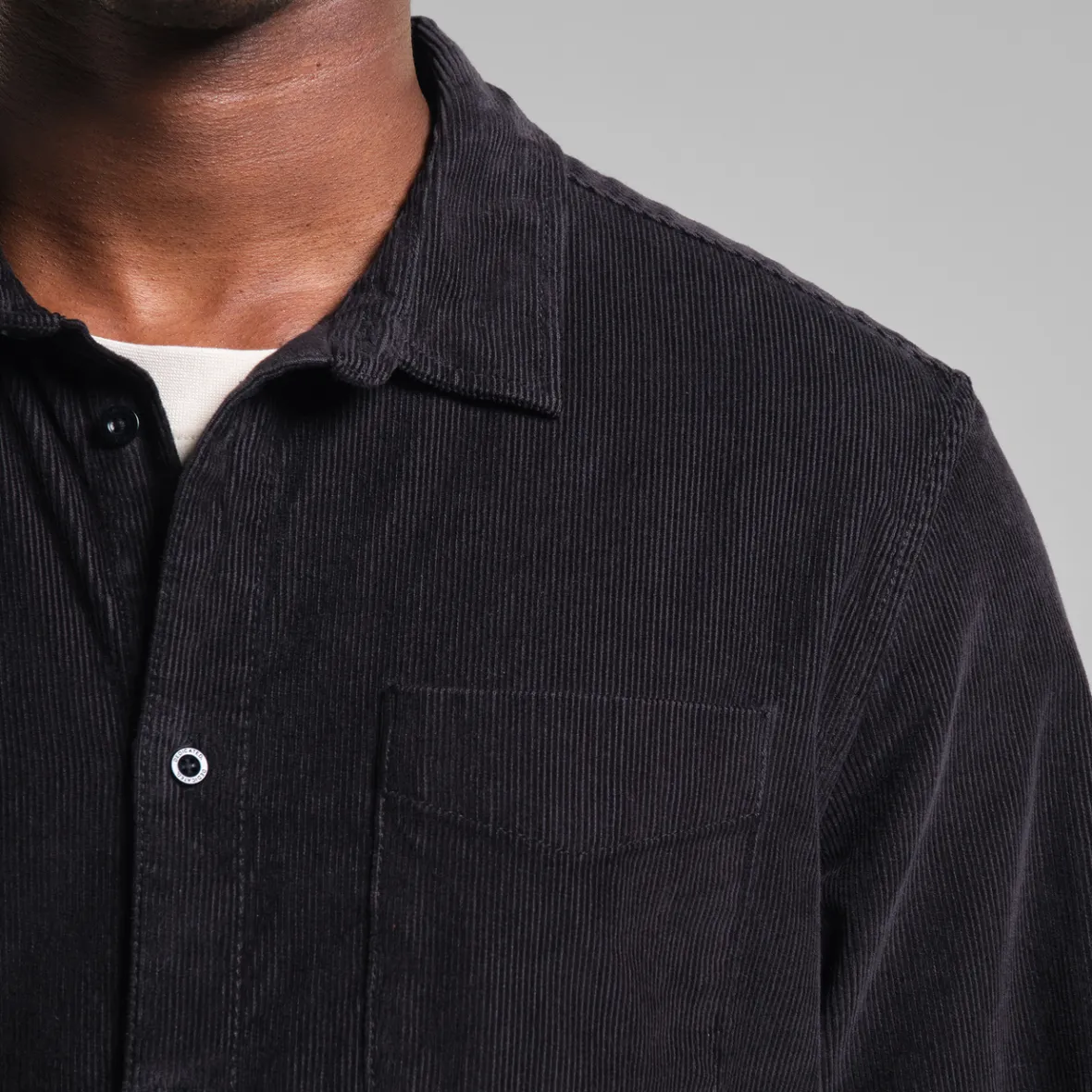 Outlet Shirt Varberg Corduroy Black Shirts