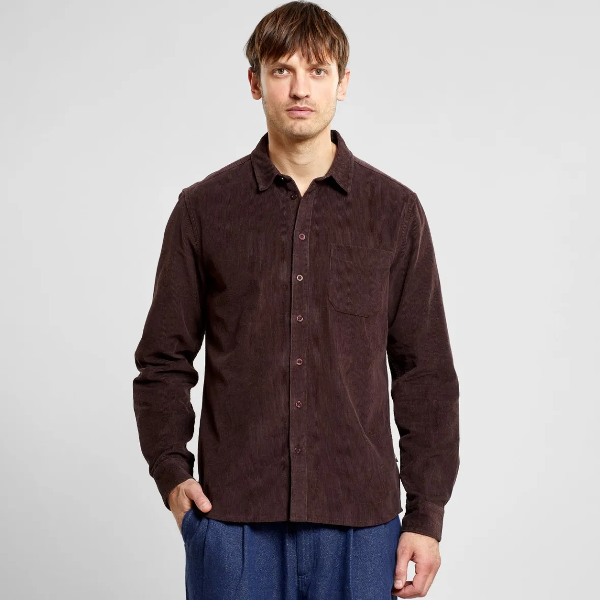 Outlet Shirt Varberg Corduroy Coffee Brown Shirts