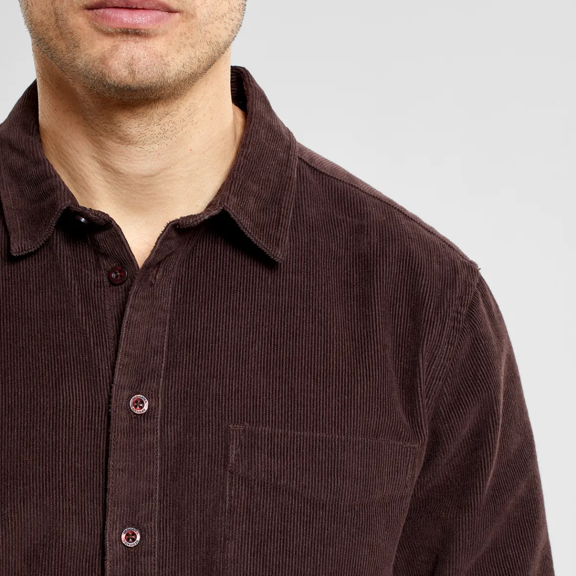 Outlet Shirt Varberg Corduroy Coffee Brown Shirts