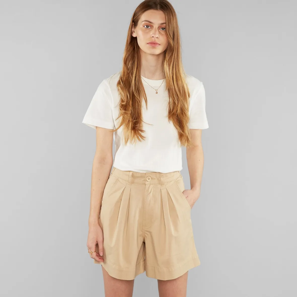 Best Sale Shorts Grundsund Beige Women Outlet