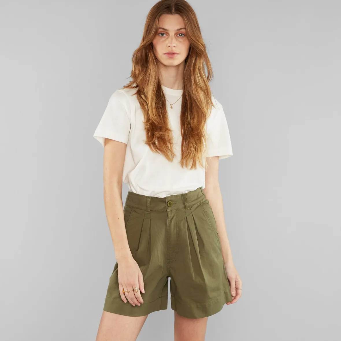 New Shorts Grundsund Leaf Green Women Outlet