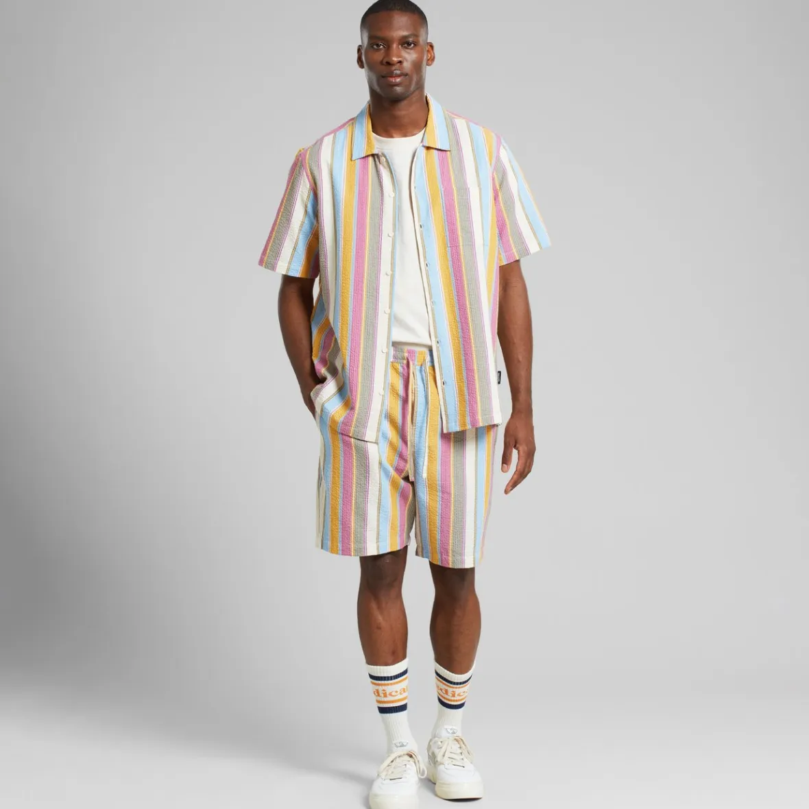 Store Shorts Vejle Club Stripe Multi Color Outlet