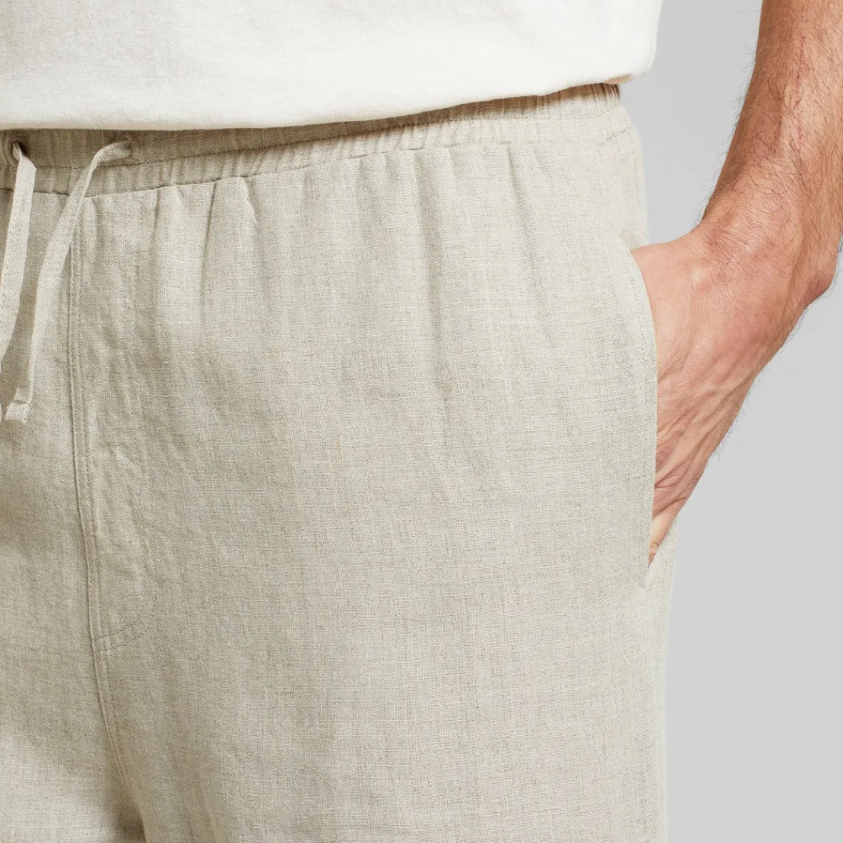 Outlet Shorts Vejle Linen Ecru Shorts