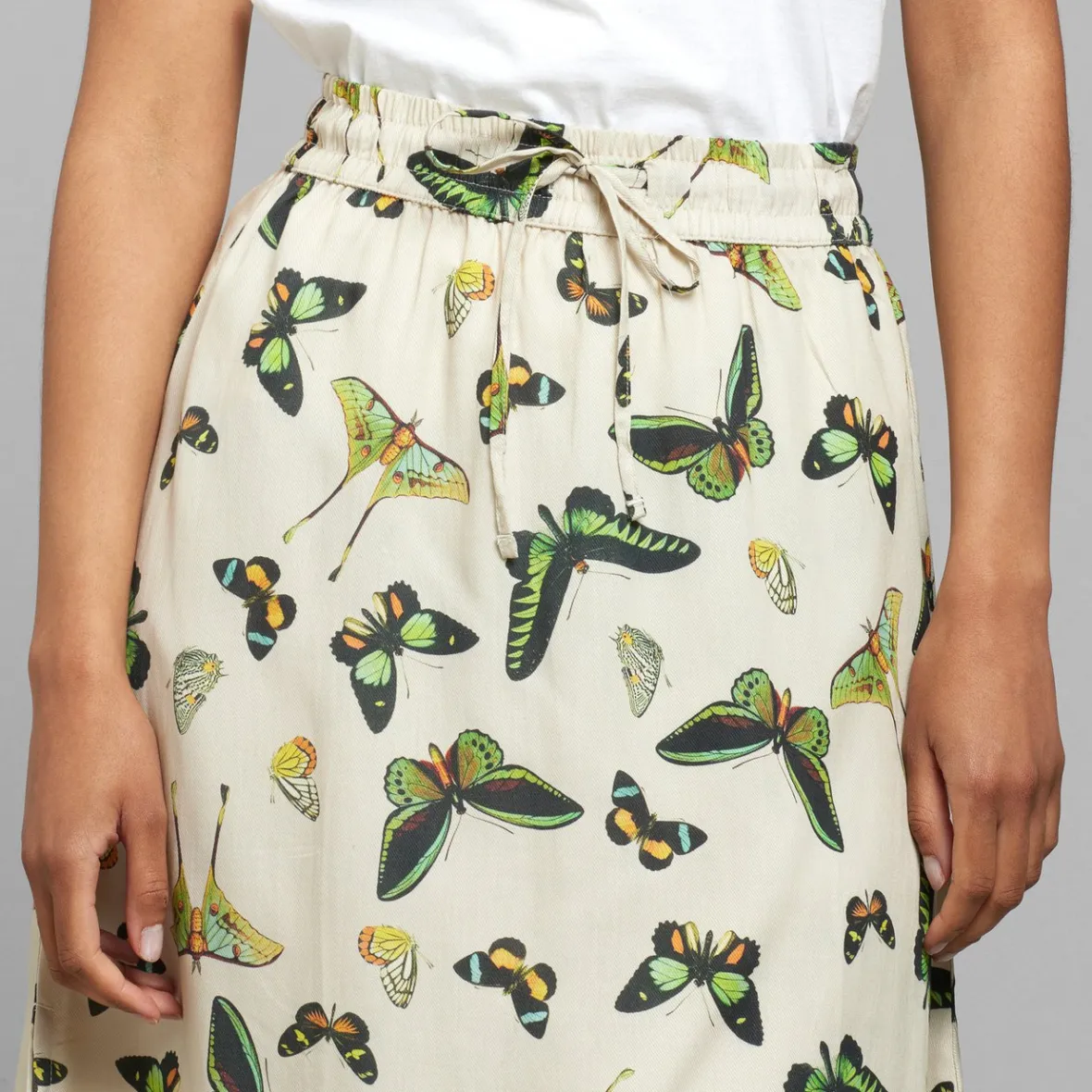 Sale Skirt Klippan Butterfly Oat White Women Outlet