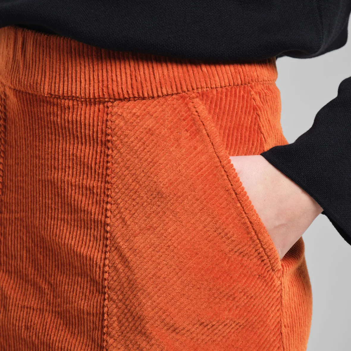 Best Skirt Majorna Corduroy Cinnamon Orange Women Skirts