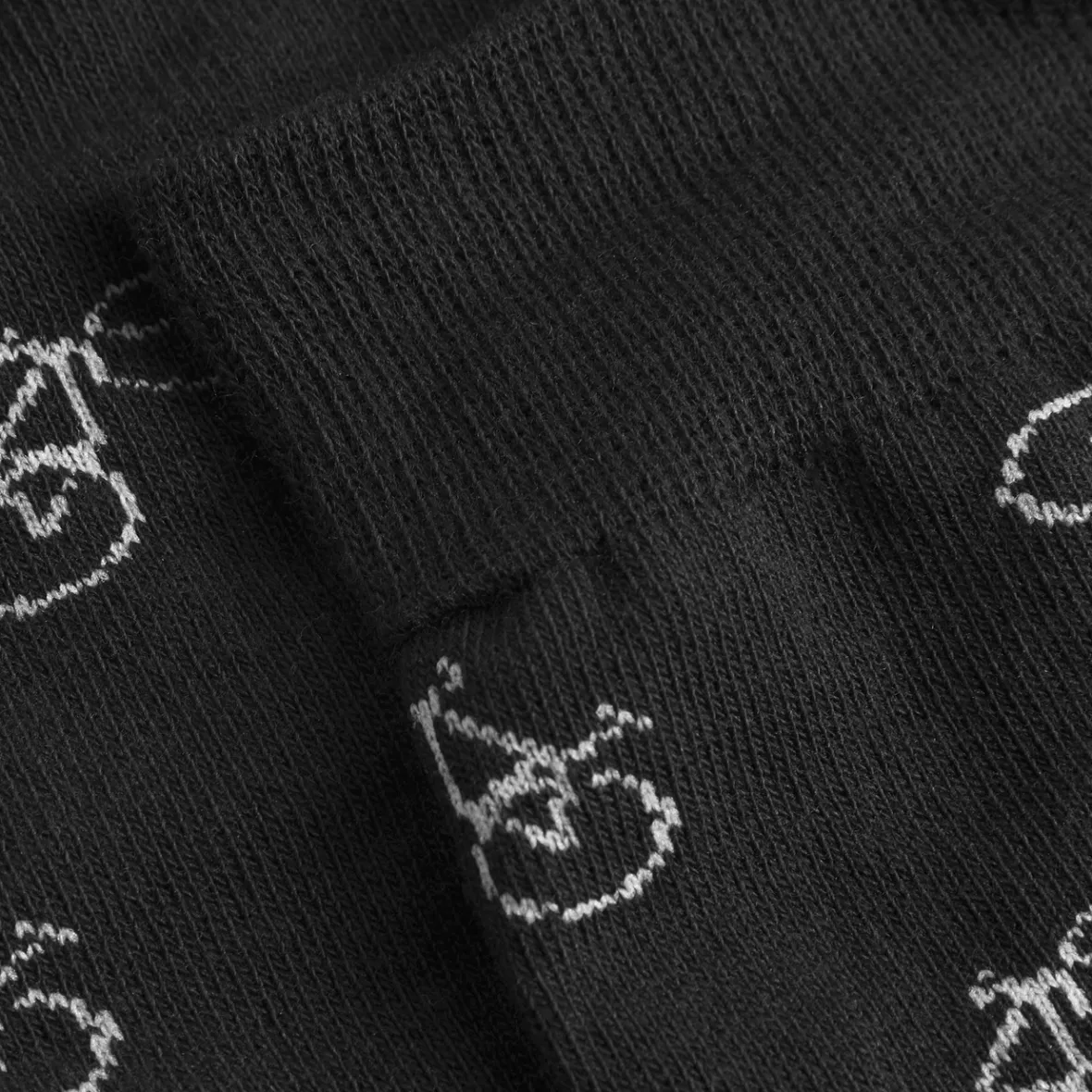 Discount Socks Sigtuna Bike Pattern Black Women Socks | Socks