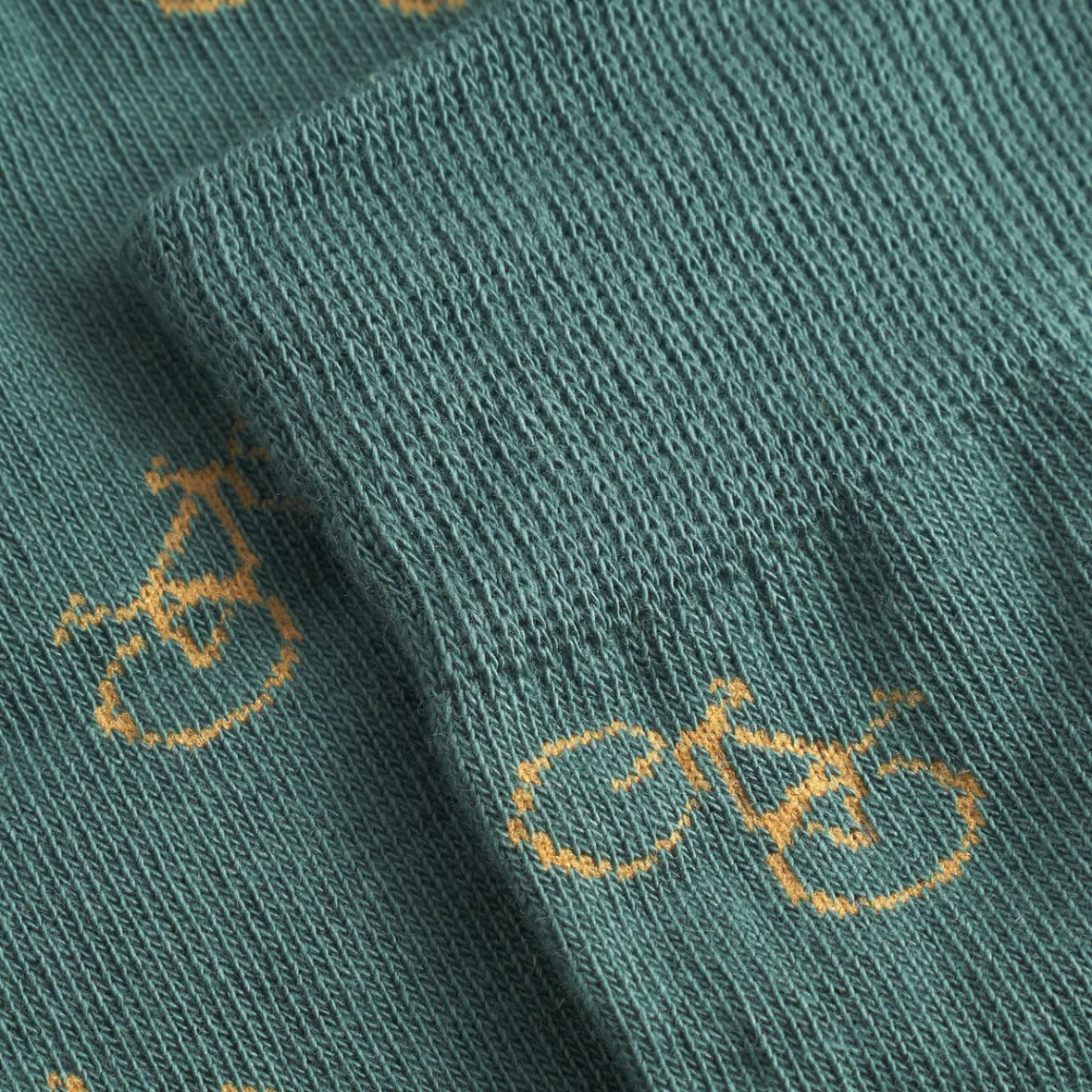 Store Socks Sigtuna Bike Pattern Forest Green Women Socks | Socks