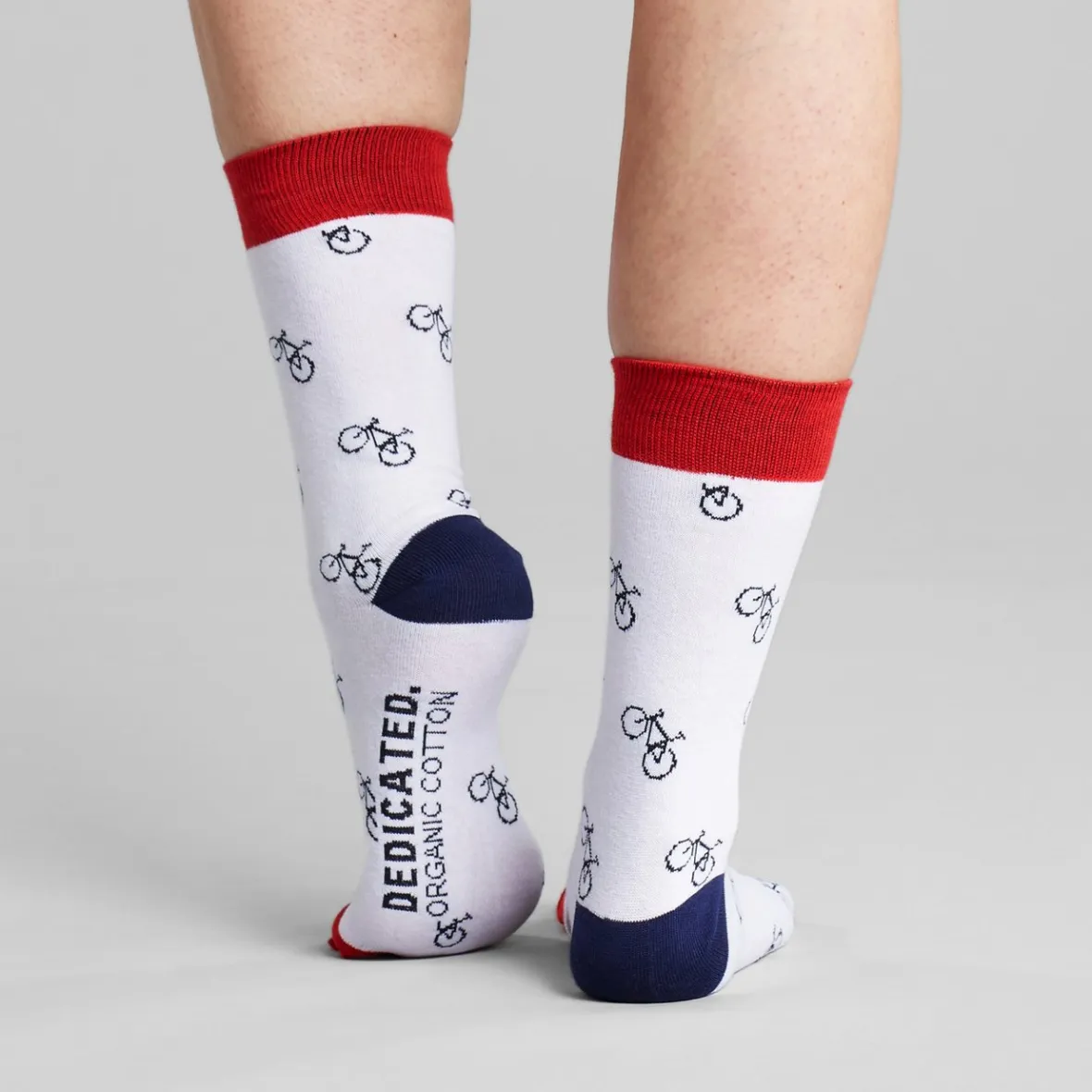 Clearance Socks Sigtuna Bike Pattern White Women Outlet | Outlet