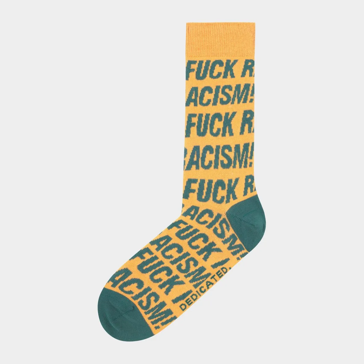 Fashion Socks Sigtuna Fuck Racism Pattern Honey Yellow Women Socks | Socks