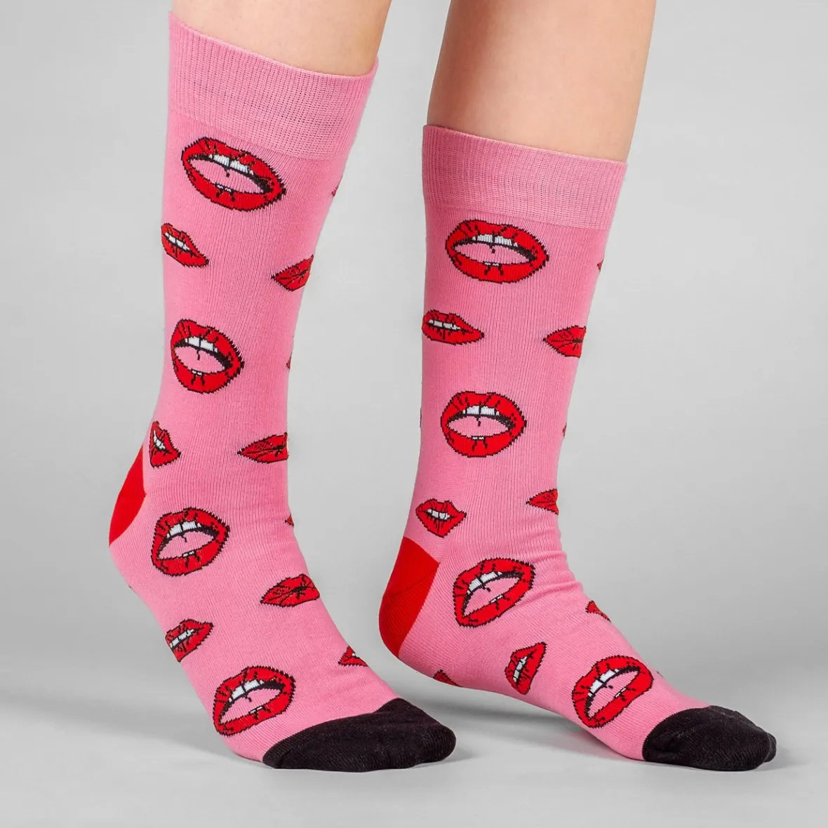 Cheap Socks Sigtuna Lips Pink Women Outlet | Outlet