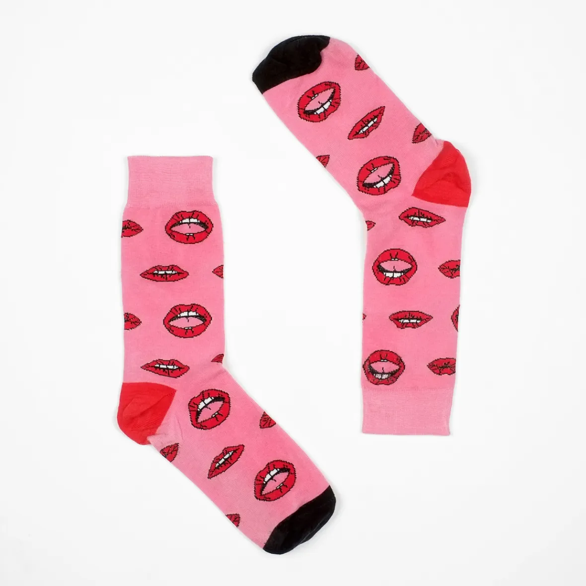 Cheap Socks Sigtuna Lips Pink Women Outlet | Outlet