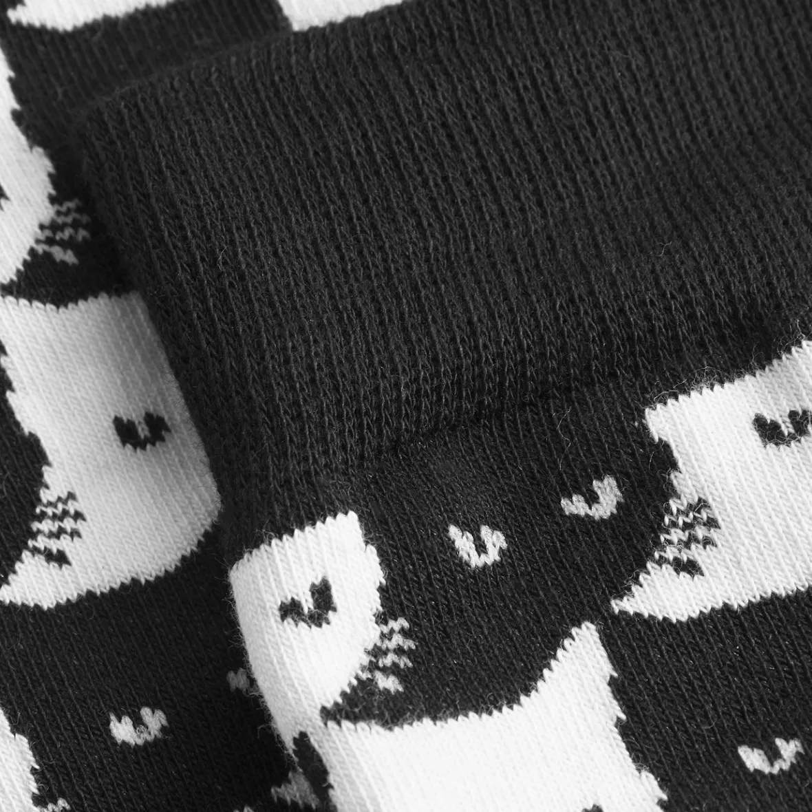 Discount Socks Sigtuna Pepita Cats Black Women Socks | Socks