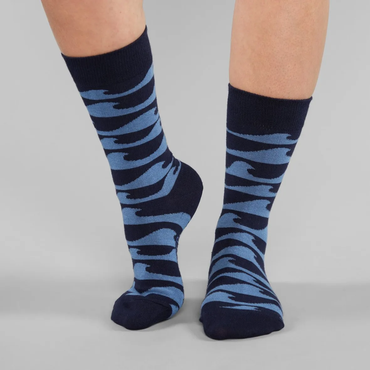 Shop Socks Sigtuna Waves Navy Women Socks | Socks