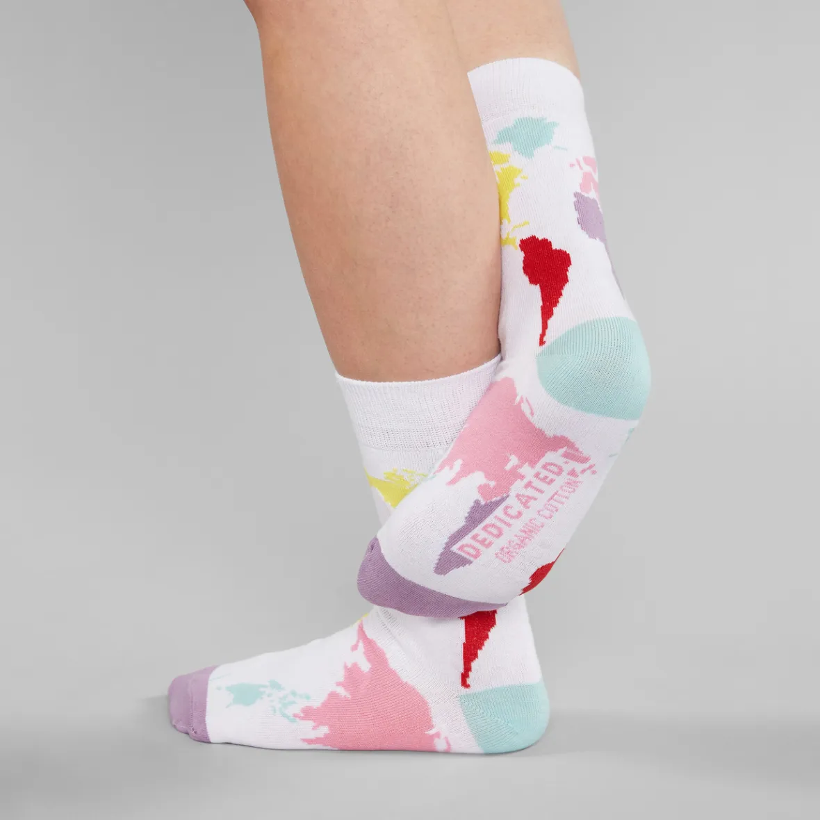 Sale Socks Sigtuna World Map White Women Outlet | Outlet